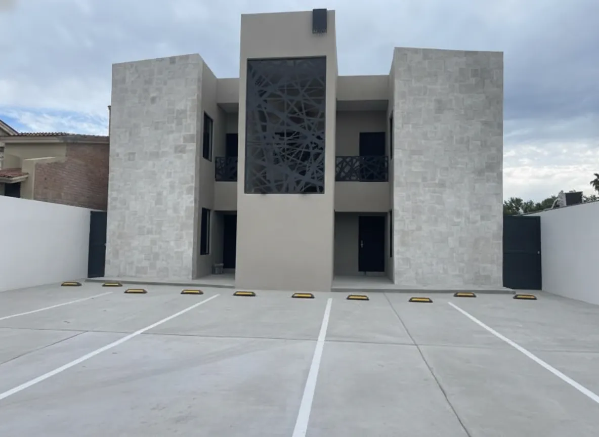Fachada de los departamentos Jardín en renta, Col. Las Fuentes, Piedras Negras