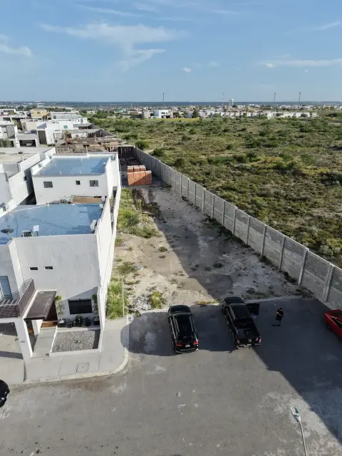 Vista aérea de los lotes residenciales de La Retama en Piedras Negras