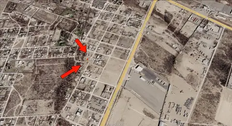 Ubicación del terreno cerca de la calle V. Carranza y el aeropuerto de Piedras Negras